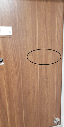 Door Repairs Wooden Door scratch on surface undetectable repair Refinishing Touch