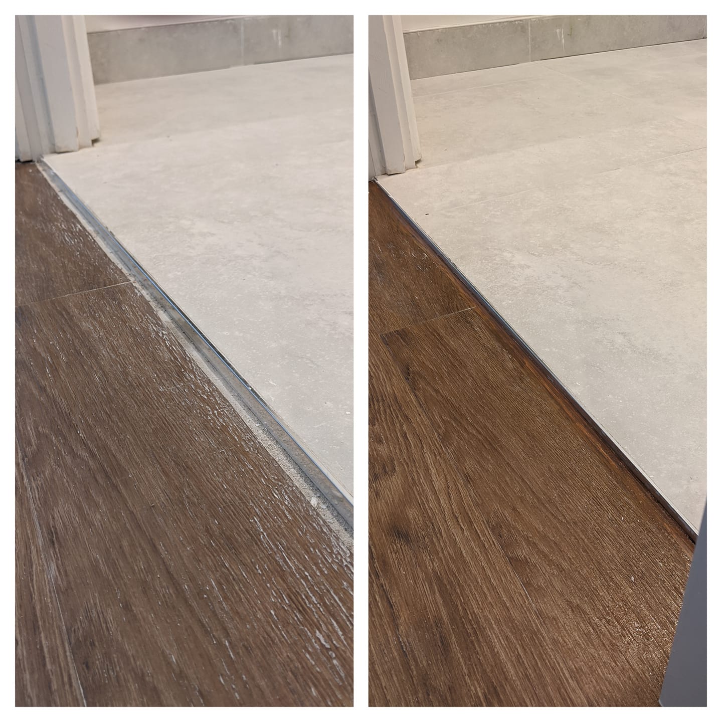 Example of repair laminate flooring